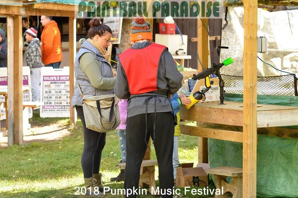 Bazooka Ball Shooting at the Pumpkin Music Festival